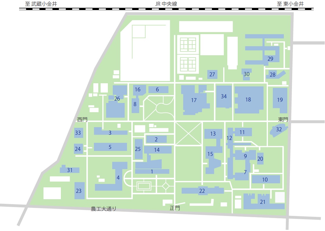 小金井キャンパスマップ