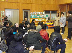 Talk by Principal about teachers’ environmental awareness development and environmental education to children (Kanae Mitsuba Nersury)