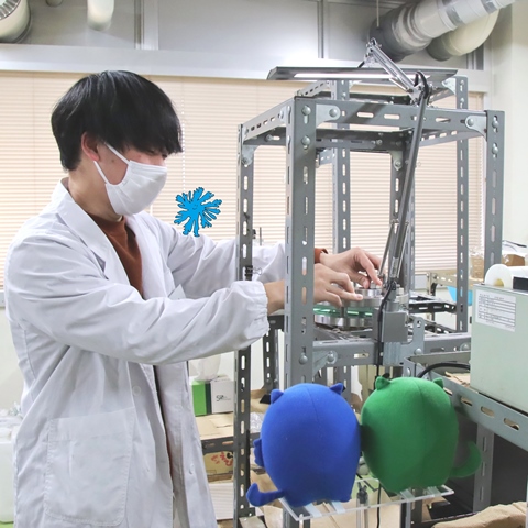 2022-02-07 工学部化学物理工学科 長津雄一郎研究室「ビスコスフィンガリングのシミュレーション」